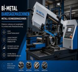 Bi-Metal Bandsägemaschinen - Metall-Schneidemaschinen